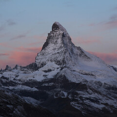Famous mountain Matterhorn, Zermatt, Switzerland.