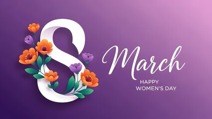 Happy women's day celebration on international women's day in march