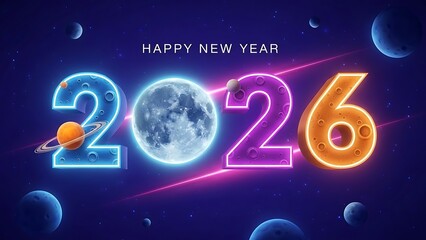 Celebrate the new year 2026 with a celestial theme