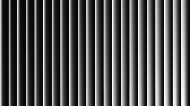Abstract black and white vertical stripes pattern with gradient shading.