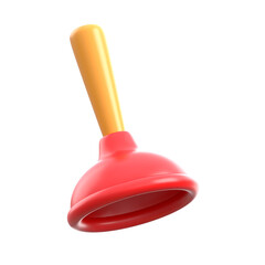 Grab this amazing 3d style illustration of plunger in modern style