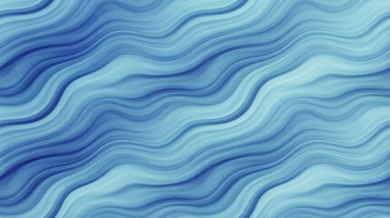 Obraz premium Soothing blue wavy pattern with smooth gradient textures