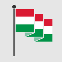 National flag of Hungary design