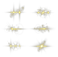 White radiant flare with clean glow and dust. Minimal light effect feels elegant and soft. Ideal for overlays and accents. © Vitalii