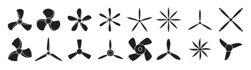 propeller icon vector set screw illustration sign © Eorna