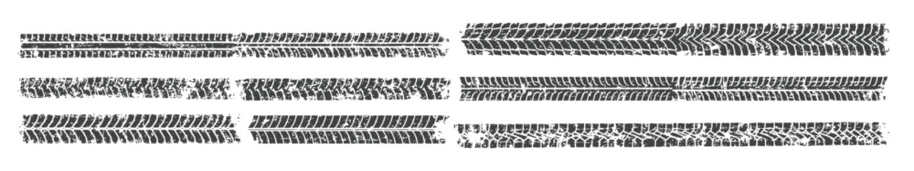 tire tracks a set of tread tracks a frame made of tracks © Sman