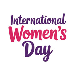 International Women's Day celebrated with vibrant typography.