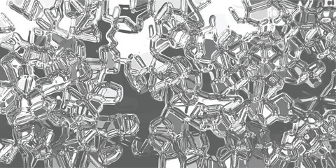 Abstract geometric mosaic pattern with sharp edges and light reflections creating a crystalline or fractured surface texture in grayscale tones