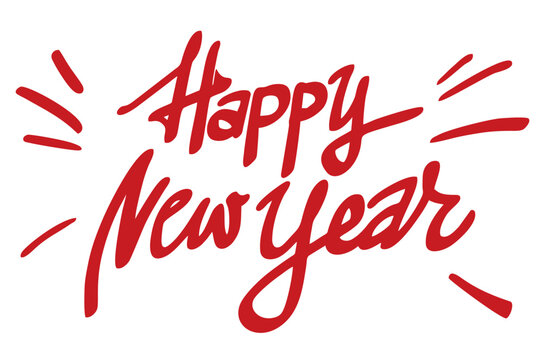 Happy New Year illustration vector