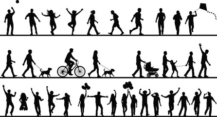 Collection of Musician Silhouettes Playing Various Instruments Including Piano Guitar Drums and Violin for Musical Performance and Jazz Orchestra Graphic Design © Selina