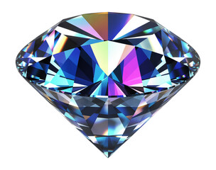 Sparkling Brilliant Cut Diamond Gemstone  PNG, Diamond isolated on a transparent background