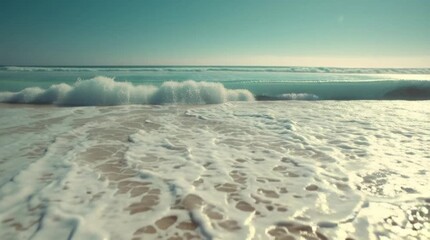 Summer Beach Waves Background
