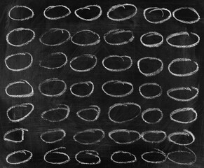 small circles pattern, black chalkboard, old blackboard background and texture