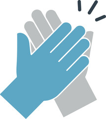 Obraz premium Vector Illustration of Applause Hands Clapping Icon for Teamwork and Success Concepts