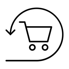 Shopping icon vector. Online shopping Illustration sign. Purchases symbol. Sale logo.