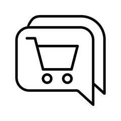 Shopping icon vector. Online shopping Illustration sign. Purchases symbol. Sale logo.