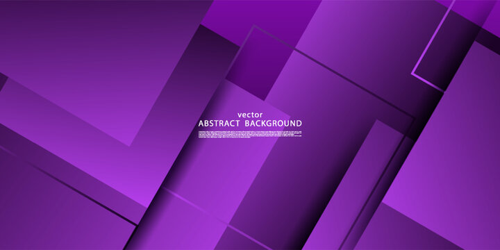 Abstract geometric purple square theme overlapping background for graphic design. Vector eps10