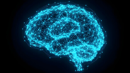 Digital Brain Network Artificial Intelligence Concept