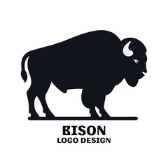 Obraz premium Bison Vector Logo Design