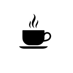 Obraz premium Cup of coffee icon Coffe or tea cups vector icon collection. Cup hot icons design.