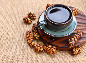 Luwak coffee beans are a rare and expensive delicacy