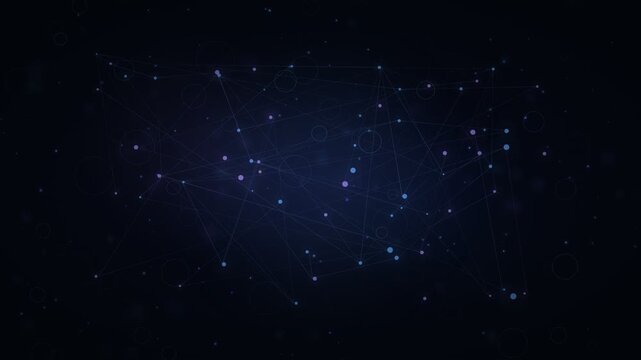 Quantum Physics Particle Field Visualization - Subatomic Energy Waves 4K Background
