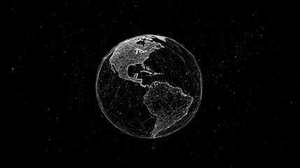 Networked globe in space
