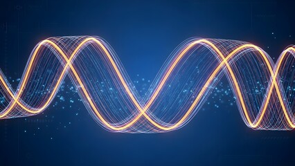 abstract background with glowing light and flowing lines