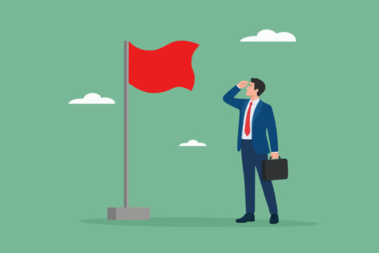 Business Man Looking Ahead