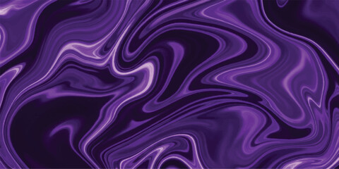Fototapeta premium Graceful violet and black liquid marble flow with elegant swirling patterns and artistic acrylic paint texture for sophisticated backdrops