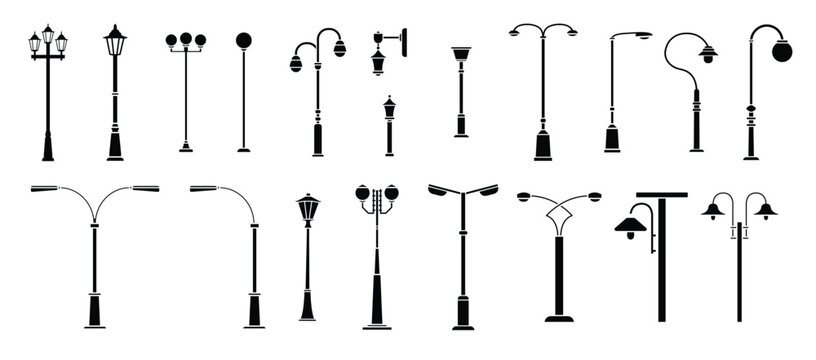 street light vector icon street lighting illustration sign 