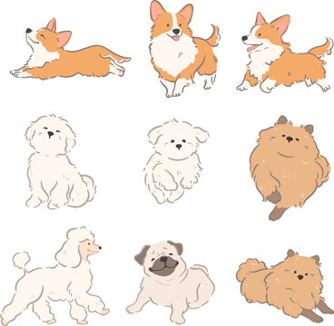 dog character illustration png clipart