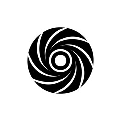 Modern Spiral Logo with Sharp Edges Designed for Innovative Tech Startup Branding On white Background Vector illustration