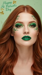 Celebrating st. patrick's day with green makeup