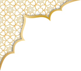 abstract background with golden ornament