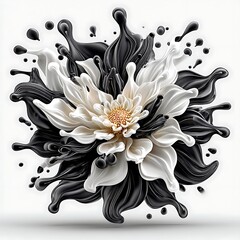 Modern liquid splash crown glossy design high resolution picture