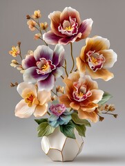 Modern orchid flower arrangement luxury design high resolution picture