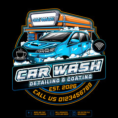 Logo or label for car wash business