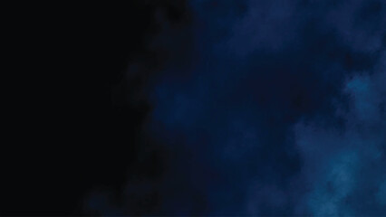 Abstract blue smoke and dark background create a dramatic, atmospheric image © Nayan
