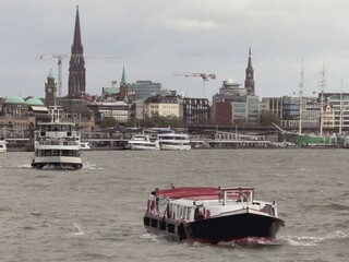 View of Hamburg, Port of Hamburg