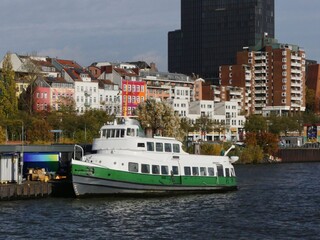 Ferry in the harbor, Port of Hamburg