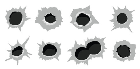  bullet hole gun shot weapon mark silhouette impact gun © Aouaj