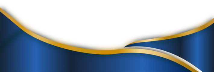 Elegant Blue and Gold Wave Abstract Background