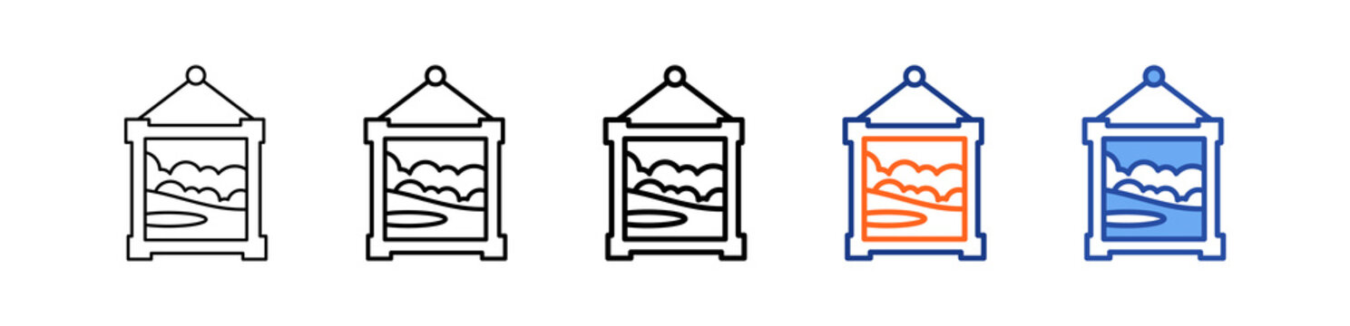 Photo Frame Different Set Vector Icon