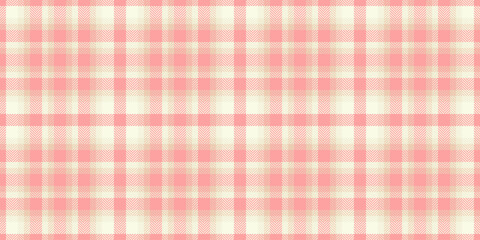 Present fabric seamless background, masculine tartan vector plaid. Empty textile texture check pattern in light and red colors.