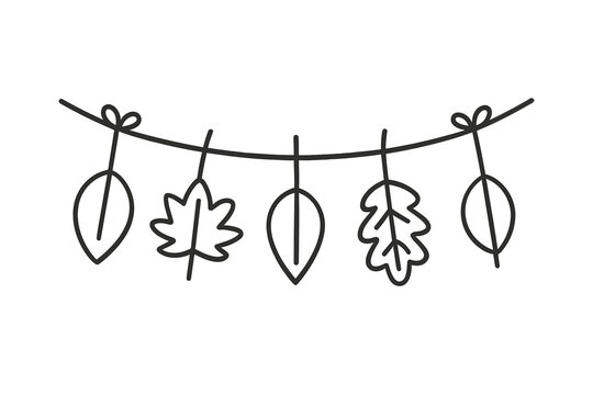 Autumn Leaf Garland Icon
