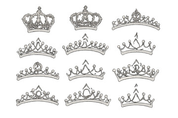 Collection of twelve ornate crowns and tiaras © Andrei