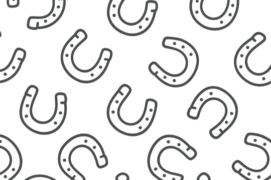 Horseshoe Pattern on Textured Gray Background