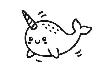 Cute Narwhal Icon © Andrei