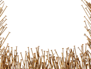 Frame of Golden Nails